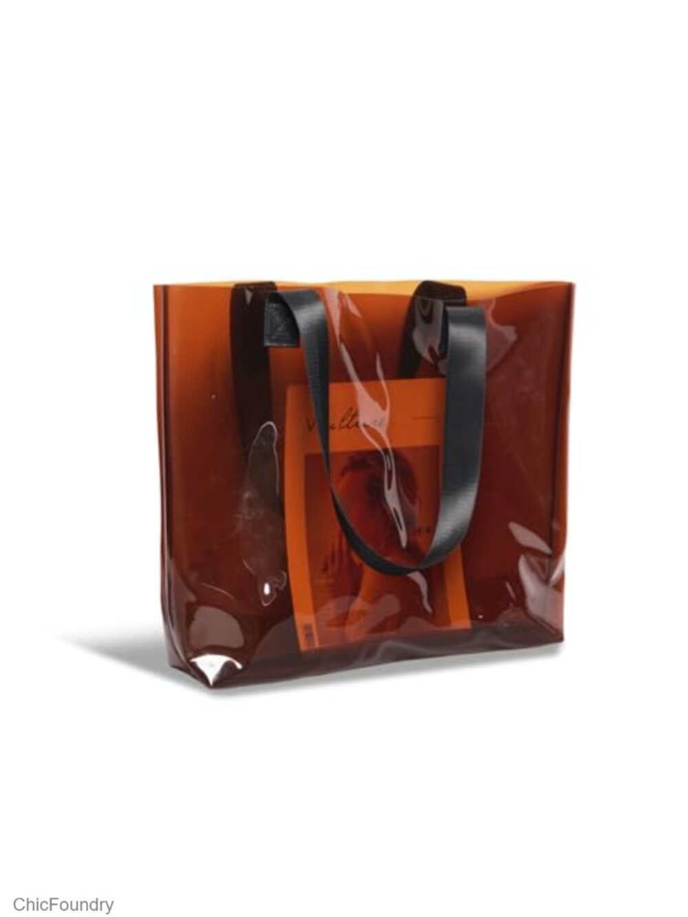 Clear Jelly Tote Bag Waterproof Large Beach Shoulder Bag PVC